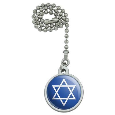 Star of David Jewish Israel Ancient Religion Symbol Ceiling Fan and Light
