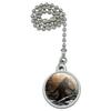 Bigfoot Sasquatch Walking in The Woods Ceiling Fan and Light Pull Chain view 1