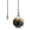 Bigfoot Sasquatch Walking in The Woods Ceiling Fan and Light Pull Chain view 2