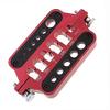ShareGoo Aluminum Welding Soldering Insulate Station Jig RC Tools for XT60 XT90 T Plug Banana Plug Connector,Red view 2