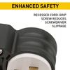 Legrand Pass & Seymour PS5266SSANCCV4 15 Amp 125V Straight Blade Extra Hard Use Specification Grade Angle Plug, NEAM 5-15P, Black/White (1 Count) view 4