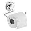 HASKO accessories - Powerful Vacuum Suction Cup Toilet Paper Holder  Wall Mount Stainless Steel Tissue Roll Dispenser for Bathroom & Kitchen  Can be Mounted on Clean Flat Smooth Surface (Chrome) view 1