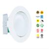 Westgate 10W 4 inch Adjustable LED Retrofit Downlight with Integrated Smooth Trim Dimmable LED Recessed Light Fixture Damp Location Rated 120V Energy Star (4100K Cool White 1 Pack) view 4