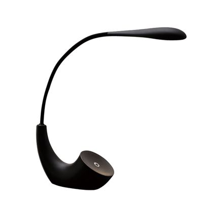 Penfly 5w LED Rechargeable Adjustbale Dimmable Touch Switch Night Desk Lamp Table Light Home Indoor Bedroom Office Studying Dormitory Working Reading 4000k Black Shell