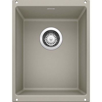 BLANCO 517676 PRECIS SILGRANIT Medium Undermount Kitchen Sink, Truffle