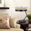 Cal 60W X 2 Parson Metal/Wood Desk Lamp with Metal/Fabric Shade with 2 USB Ports (BO-2758DK-BK) view 2