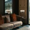 Cal 60W X 2 Parson Metal/Wood Desk Lamp with Metal/Fabric Shade with 2 USB Ports (BO-2758DK-BK) view 3