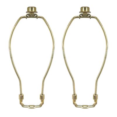 Royal Designs, Inc. HA-1001-10.5BR-2 Heavy Duty Lamp Harp, 10.5", Polished Brass