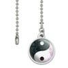 Yin and Yang Chinese Duality Watercolor Symbol Ceiling Fan and Light Pull view 2