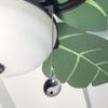 Yin and Yang Chinese Duality Watercolor Symbol Ceiling Fan and Light Pull view 3