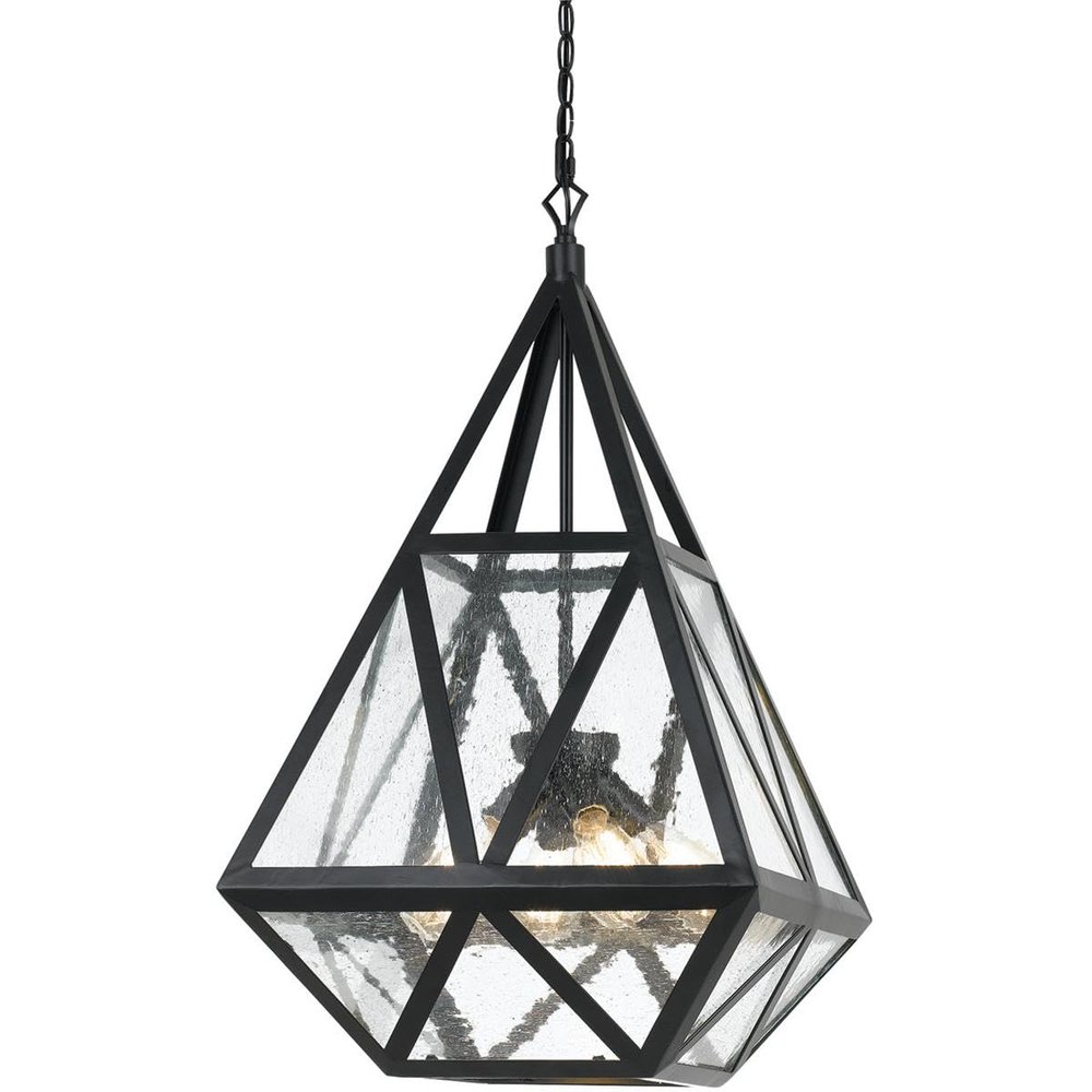 60W X 4 Townsendglass Chandelier (Edison Bulbs Not Included)