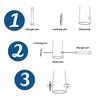 Progress Lighting AirPro Ceiling Fan Downrod, 1-Inch Diameter x 12-Inch Height, Compatible with AirPro Fans, Easy Installation, Ideal for 9-10 Ft Ceilings, Polished Chrome view 4