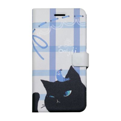 happymori iPhone 6s/6 Case Cat Couple Diary Black Diary HM6639iP6S