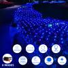 Net Mesh String Lights Waterproof, 200 Light Bubbles, 8 Lighting Modes, for Indoor Outdoor, Curtain, Christmas Tree, Bush, Party, Wedding, Fairy, Wall Decoration (9.8 ft x 6.6 ft, Blue) view 3