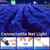Net Mesh String Lights Waterproof, 200 Light Bubbles, 8 Lighting Modes, for Indoor Outdoor, Curtain, Christmas Tree, Bush, Party, Wedding, Fairy, Wall Decoration (9.8 ft x 6.6 ft, Blue) view 4