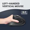 Perixx PERIMICE-713L, Wireless Ergonomic Left Handed Vertical Mouse, 6 Buttons Design, 3 Level DPI, Black, Medium view 2