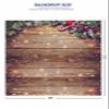 Allenjoy 8x10ft Snowflake Gold Glitter Christmas Wood Wall Photography Backdrop Xmas Rustic Barn Wooden Floor Background for Children Portrait Photo Studio Booth Photobooth Photographer Prop view 2