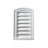 Fypon 18"W x 30"H x 2"P Brick Mould Style Eyebrow Louver, Functional view 1