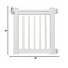 Fypon 35" W x 36" H x 4" Thick Premium Gate Kit with Square Spindles, White view 2
