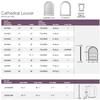 Fypon 28"W x 43"H x 2"P Brickmould Style Cathedral Louver, Non-Functional view 3