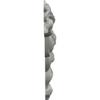Ekena Millwork 5 7/8"W x 8 5/8"H x 3/4"P Versailles Small Ribbon with Bow Onlay, Left, Factory Primed view 3