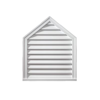 Fypon 24" W x 36" H, 10/12 Pitch Brickmould Style Louver Peaked, Functional