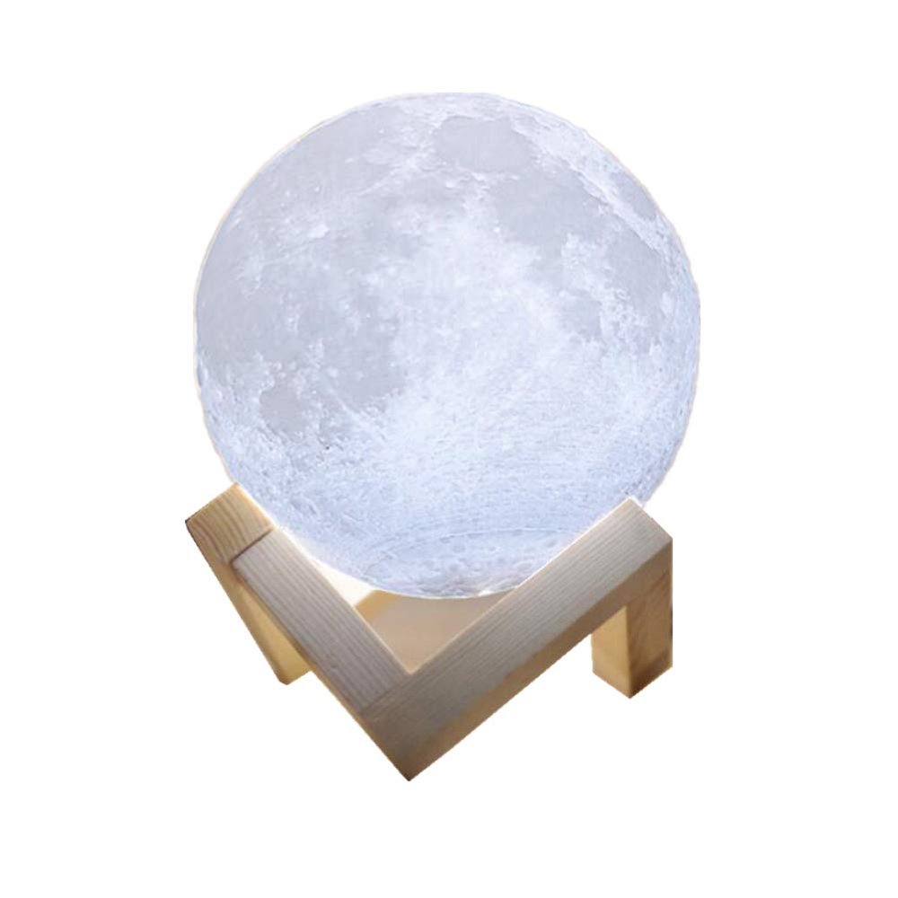 Moonlight Lamp, Rechargeable Touch Switch, 2 Colors Can be Free to Switch, Home Decorative Lights Bedroom Night Light (10cm / 3.94in)