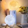 Moonlight Lamp, Rechargeable Touch Switch, 2 Colors Can be Free to Switch, Home Decorative Lights Bedroom Night Light (10cm / 3.94in) view 3