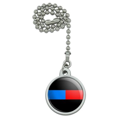 Thin Blue Red Line Firefighter Police Emergency Response Ceiling Fan and