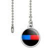 Thin Blue Red Line Firefighter Police Emergency Response Ceiling Fan and view 2