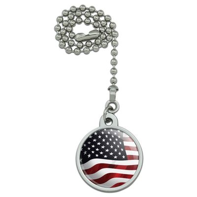 US American Flag Stars and Stripes Waving United States USA Ceiling Fan and