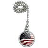 US American Flag Stars and Stripes Waving United States USA Ceiling Fan and view 1