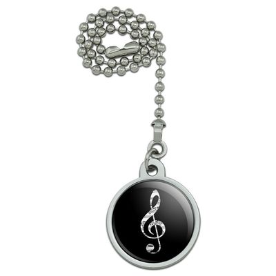 GRAPHICS & MORE Sheet Music Treble Clef Music Ceiling Fan and Light Pull Chain