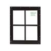 Shed Windows and More, Shed Window Square 12" x 12" Brown Flush Mount with Safety Glass view 1