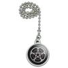 Pentacle Pentagram Moon Goddess Wiccan Witch Nature Ceiling Fan and Light view 1