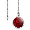 GRAPHICS & MORE Red Rose Close-up Ceiling Fan and Light Pull Chain view 2