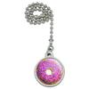 Pink Donut with Pink Frosting and Sprinkles Ceiling Fan and Light Pull view 1