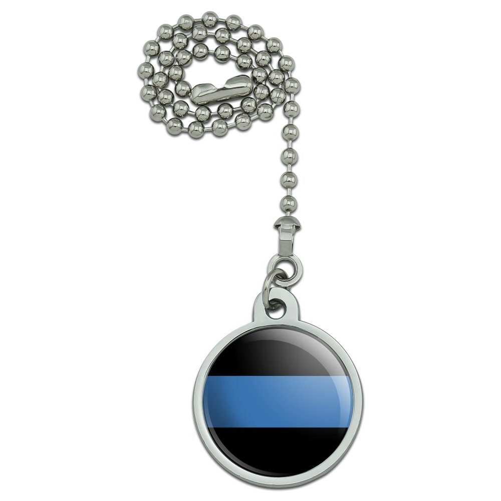Thin Blue Line Police Policemen Law Enforcement Ceiling Fan and Light Pull