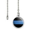 Thin Blue Line Police Policemen Law Enforcement Ceiling Fan and Light Pull view 2