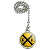 GRAPHICS & MORE Railroad Crossing Traffic Sign Train Ceiling Fan and Light Pull Chain view 1