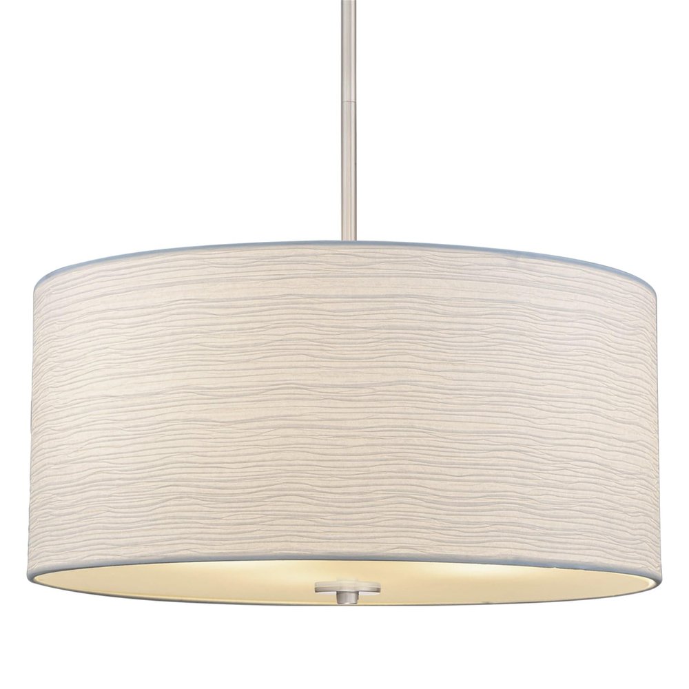 Kira Home Pearl 18" Modern 3-Light Drum Chandelier Pendant Light