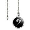GRAPHICS & MORE Sheet Music Bass Clef Music Ceiling Fan and Light Pull Chain view 2