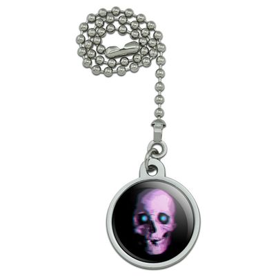 GRAPHICS & MORE Stereoscopic Skull 3D Ceiling Fan and Light Pull Chain