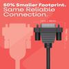 Gearmo USB to Serial Cable - Compact DB-9 Connector, 36 Inch Length, FTDI Chip, Windows / Mac / Linux, 64-bit Compatible RS232 Adapter view 2