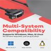 Gearmo USB to Serial Cable - Compact DB-9 Connector, 36 Inch Length, FTDI Chip, Windows / Mac / Linux, 64-bit Compatible RS232 Adapter view 3