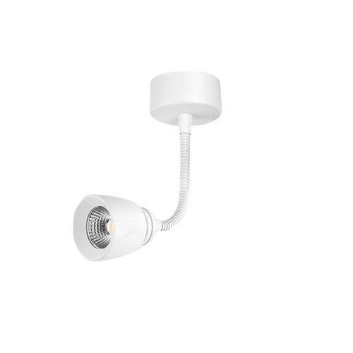 BRILLRAYDO 5W Warm White LED Ceiling Light Picture Spot Lamp Fixture Flexible Pipe Painted White
