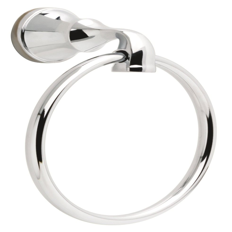 DELTA FAUCET LOR46-PC Lorain Bath Hardware Accessory Towel Ring, Polished Chrome