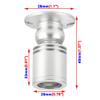 BRILLRAYDO 3W Mini LED Cabinet Bookcase Counter Light Bulb Fixture Silver Finish Warm White view 2