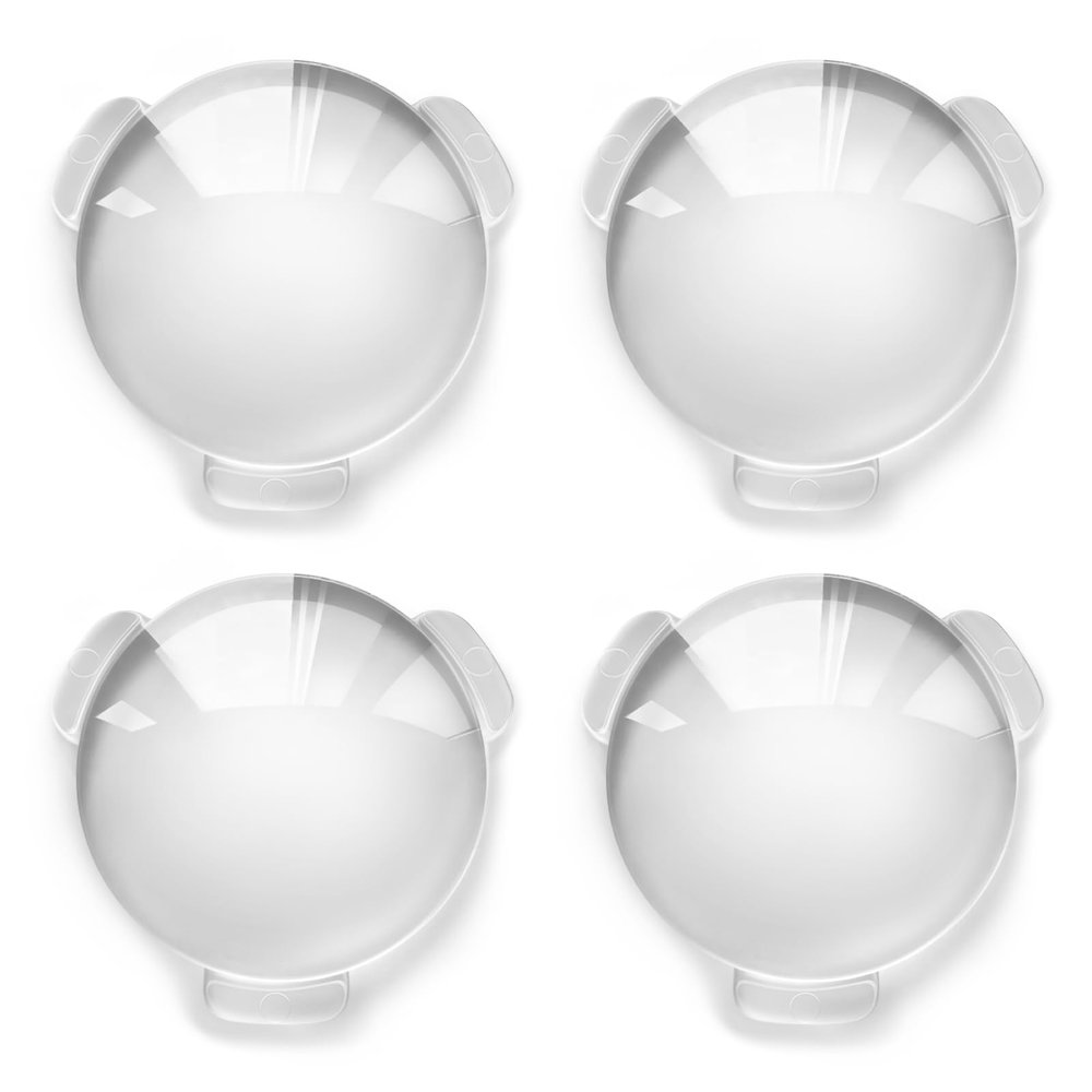 Biconvex Lens Set, Pop-Tech Glass Lens Bi-Convex 34mm Diameter 45mm Focal Length Lens for DIY Google Cardboard VR
