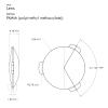 Biconvex Lens Set, Pop-Tech Glass Lens Bi-Convex 34mm Diameter 45mm Focal Length Lens for DIY Google Cardboard VR view 4